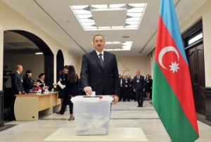 Azərbaycan prezidenti parlament seçkilərində səs verib